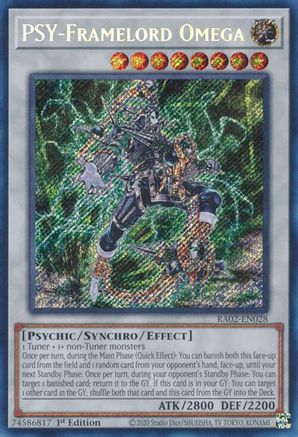 PSY-Framelord Omega (Secret Rare) [RA02-EN028] Secret Rare - Trinity Hobby