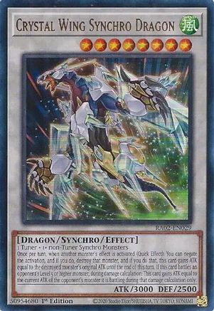 Crystal Wing Synchro Dragon (UR) [RA02-EN029] Ultra Rare - Trinity Hobby