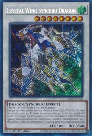 Crystal Wing Synchro Dragon (Secret Rare) [RA02-EN029] Secret Rare - Trinity Hobby