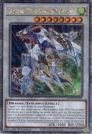 Crystal Wing Synchro Dragon (Platinum Secret Rare) [RA02-EN029] Platinum Secret Rare - Trinity Hobby