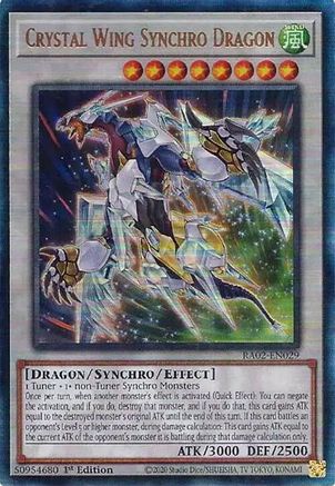 Crystal Wing Synchro Dragon (PUR) [RA02-EN029] Prismatic Ultimate Rare - Trinity Hobby