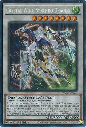 Crystal Wing Synchro Dragon (PCR) [RA02-EN029] Prismatic Collector's Rare - Trinity Hobby