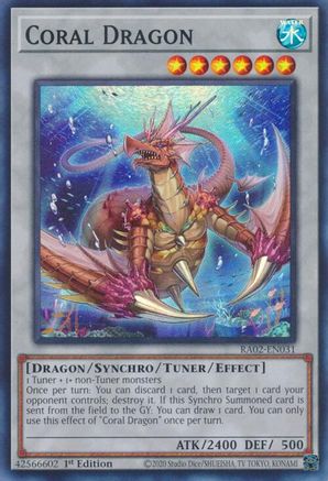 Coral Dragon [RA02-EN031] Super Rare - Trinity Hobby