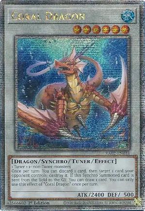 Coral Dragon (Quarter Century Secret Rare) [RA02-EN031] Quarter Century Secret Rare - Trinity Hobby