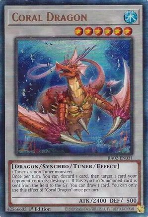Coral Dragon (PUR) [RA02-EN031] Prismatic Ultimate Rare - Trinity Hobby