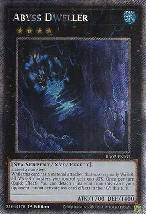 Abyss Dweller (Platinum Secret Rare) [RA02-EN033] Platinum Secret Rare - Trinity Hobby