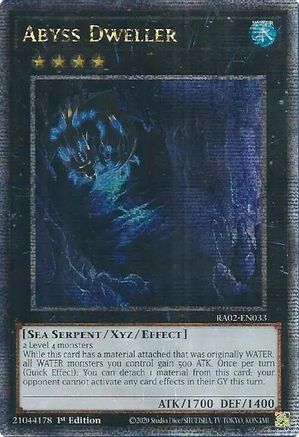 Abyss Dweller (Quarter Century Secret Rare) [RA02-EN033] Quarter Century Secret Rare - Trinity Hobby