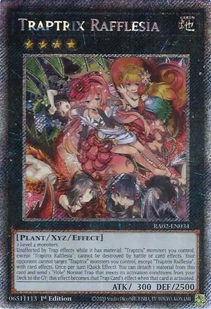 Traptrix Rafflesia (Platinum Secret Rare) [RA02-EN034] Platinum Secret Rare - Trinity Hobby