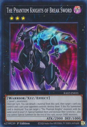 The Phantom Knights of Break Sword [RA02-EN035] Super Rare - Trinity Hobby