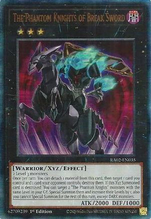 The Phantom Knights of Break Sword (PUR) [RA02-EN035] Prismatic Ultimate Rare - Trinity Hobby