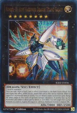 Number 38: Hope Harbinger Dragon Titanic Galaxy (UR) [RA02-EN036] Ultra Rare - Trinity Hobby