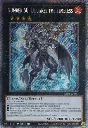 Number 60: Dugares the Timeless (Platinum Secret Rare) [RA02-EN037] Platinum Secret Rare - Trinity Hobby