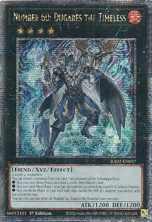 Number 60: Dugares the Timeless (Quarter Century Secret Rare) [RA02-EN037] Quarter Century Secret Rare - Trinity Hobby