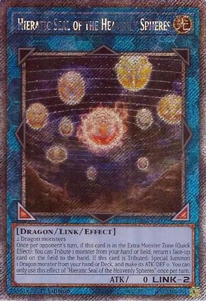 Hieratic Seal of the Heavenly Spheres (Platinum Secret Rare) [RA02-EN039] Platinum Secret Rare - Trinity Hobby