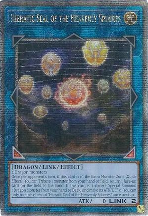 Hieratic Seal of the Heavenly Spheres (Quarter Century Secret Rare) [RA02-EN039] Quarter Century Secret Rare - Trinity Hobby
