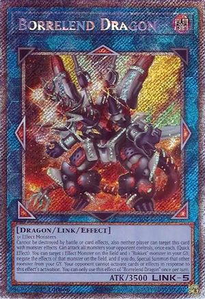 Borrelend Dragon (Platinum Secret Rare) [RA02-EN043] Platinum Secret Rare - Trinity Hobby
