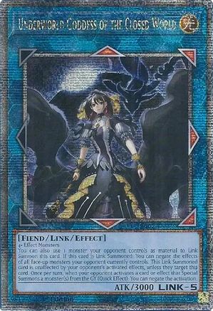 Underworld Goddess of the Closed World (Quarter Century Secret Rare) [RA02-EN045] Quarter Century Secret Rare - Trinity Hobby