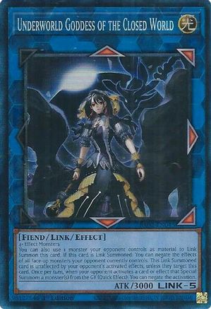 Underworld Goddess of the Closed World (PCR) [RA02-EN045] Prismatic Collector's Rare - Trinity Hobby