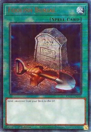 Foolish Burial (PUR) [RA02-EN049] Prismatic Ultimate Rare - Trinity Hobby
