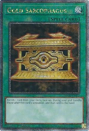Gold Sarcophagus (Quarter Century Secret Rare) [RA02-EN052] Quarter Century Secret Rare - Trinity Hobby