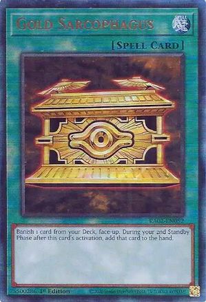 Gold Sarcophagus (PUR) [RA02-EN052] Prismatic Ultimate Rare - Trinity Hobby