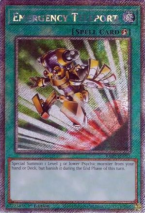 Emergency Teleport (Platinum Secret Rare) [RA02-EN053] Platinum Secret Rare - Trinity Hobby