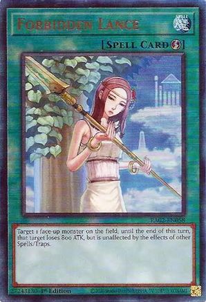 Forbidden Lance (PUR) [RA02-EN058] Prismatic Ultimate Rare - Trinity Hobby