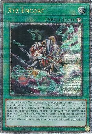 Xyz Encore (Quarter Century Secret Rare) [RA02-EN059] Quarter Century Secret Rare - Trinity Hobby