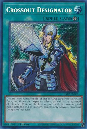Crossout Designator (Secret Rare) [RA02-EN063] Secret Rare - Trinity Hobby