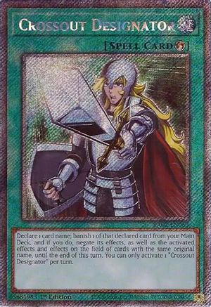 Crossout Designator (Platinum Secret Rare) [RA02-EN063] Platinum Secret Rare - Trinity Hobby