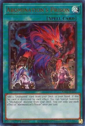 Abomination's Prison (UR) [RA02-EN064] Ultra Rare - Trinity Hobby