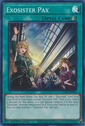 Exosister Pax [RA02-EN066] Super Rare - Trinity Hobby