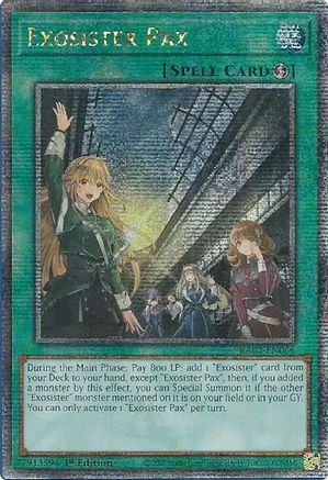 Exosister Pax (Quarter Century Secret Rare) [RA02-EN066] Quarter Century Secret Rare - Trinity Hobby