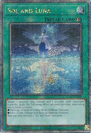Sol and Luna (Quarter Century Secret Rare) [RA02-EN068] Quarter Century Secret Rare - Trinity Hobby