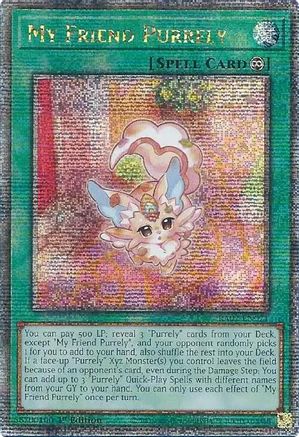 My Friend Purrely (Quarter Century Secret Rare) [RA02-EN071] Quarter Century Secret Rare - Trinity Hobby