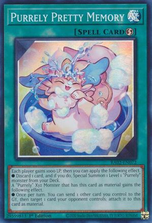 Purrely Pretty Memory [RA02-EN072] Super Rare - Trinity Hobby