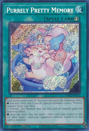 Purrely Pretty Memory (Secret Rare) [RA02-EN072] Secret Rare - Trinity Hobby