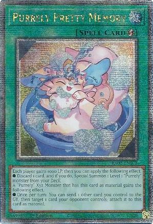 Purrely Pretty Memory (Quarter Century Secret Rare) [RA02-EN072] Quarter Century Secret Rare - Trinity Hobby