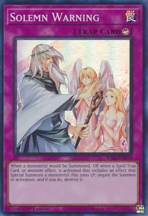 Solemn Warning [RA02-EN078] Super Rare - Trinity Hobby