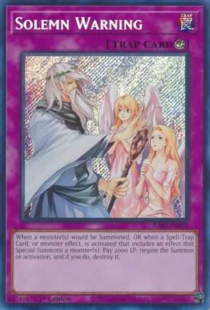Solemn Warning (Secret Rare) [RA02-EN078] Secret Rare - Trinity Hobby