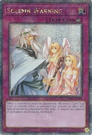 Solemn Warning (Quarter Century Secret Rare) [RA02-EN078] Quarter Century Secret Rare - Trinity Hobby