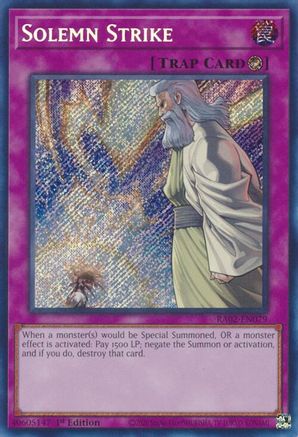 Solemn Strike (Secret Rare) [RA02-EN079] Secret Rare - Trinity Hobby