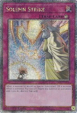 Solemn Strike (Quarter Century Secret Rare) [RA02-EN079] Quarter Century Secret Rare - Trinity Hobby