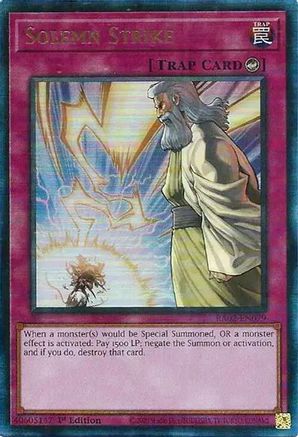 Solemn Strike (PUR) [RA02-EN079] Prismatic Ultimate Rare - Trinity Hobby