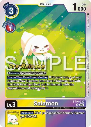Salamon [BT16-030] [Beginning Observer Pre-Release Promos] - Trinity Hobby