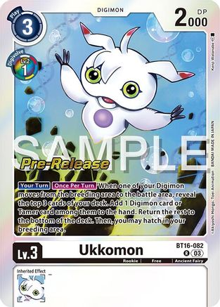 Ukkomon [BT16-082] [Beginning Observer Pre-Release Promos] - Trinity Hobby