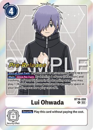 Lui Ohwada [BT16-090] [Beginning Observer Pre-Release Promos] - Trinity Hobby