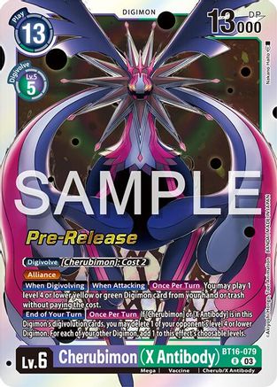 Cherubimon (X Antibody) [BT16-079] [Beginning Observer Pre-Release Promos] - Trinity Hobby