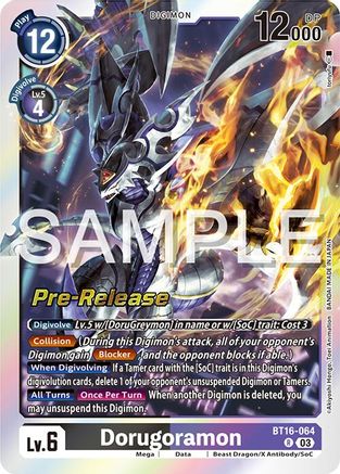 Dorugoramon [BT16-064] [Beginning Observer Pre-Release Promos] - Trinity Hobby