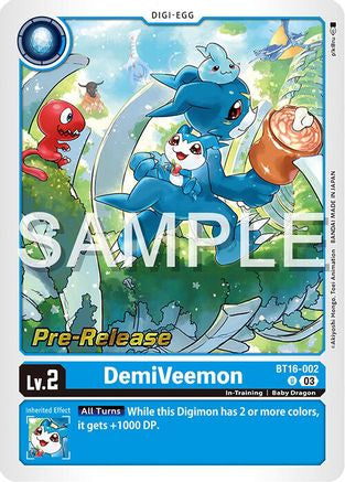 DemiVeemon [BT16-002] [Beginning Observer Pre-Release Promos] - Trinity Hobby